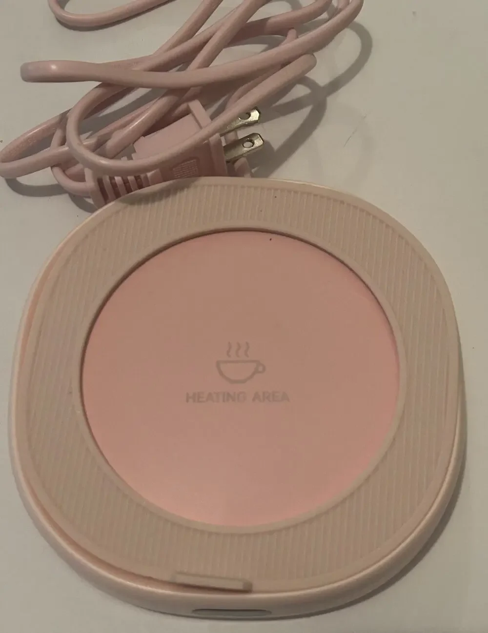 Pink Coffee Mug Warmer Auto Shut Off Electric Warmer Thermostat Coaster